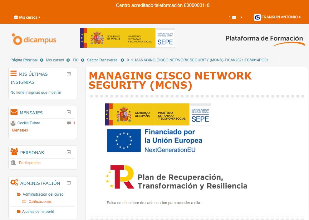 MANAGING CISCO NETWORK SEGURITY (MCNS)